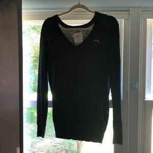 Navy blue v neck sweater